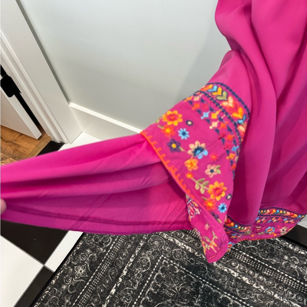 Savanna Jane Pink Embellished Cap Sleeve Blouse - Picture 5 of 5